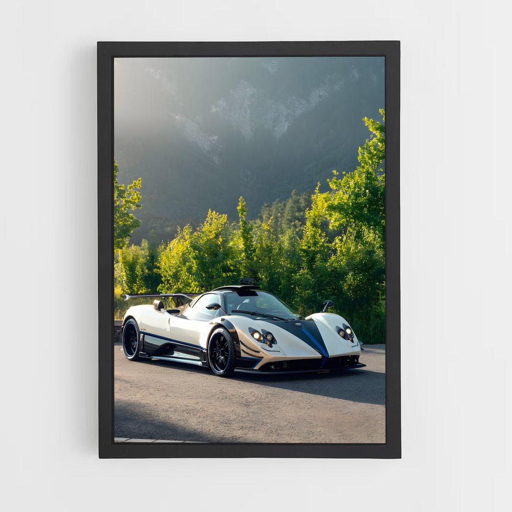 Poster Vitesse Éthérée – affiche Pagani (vue 2)